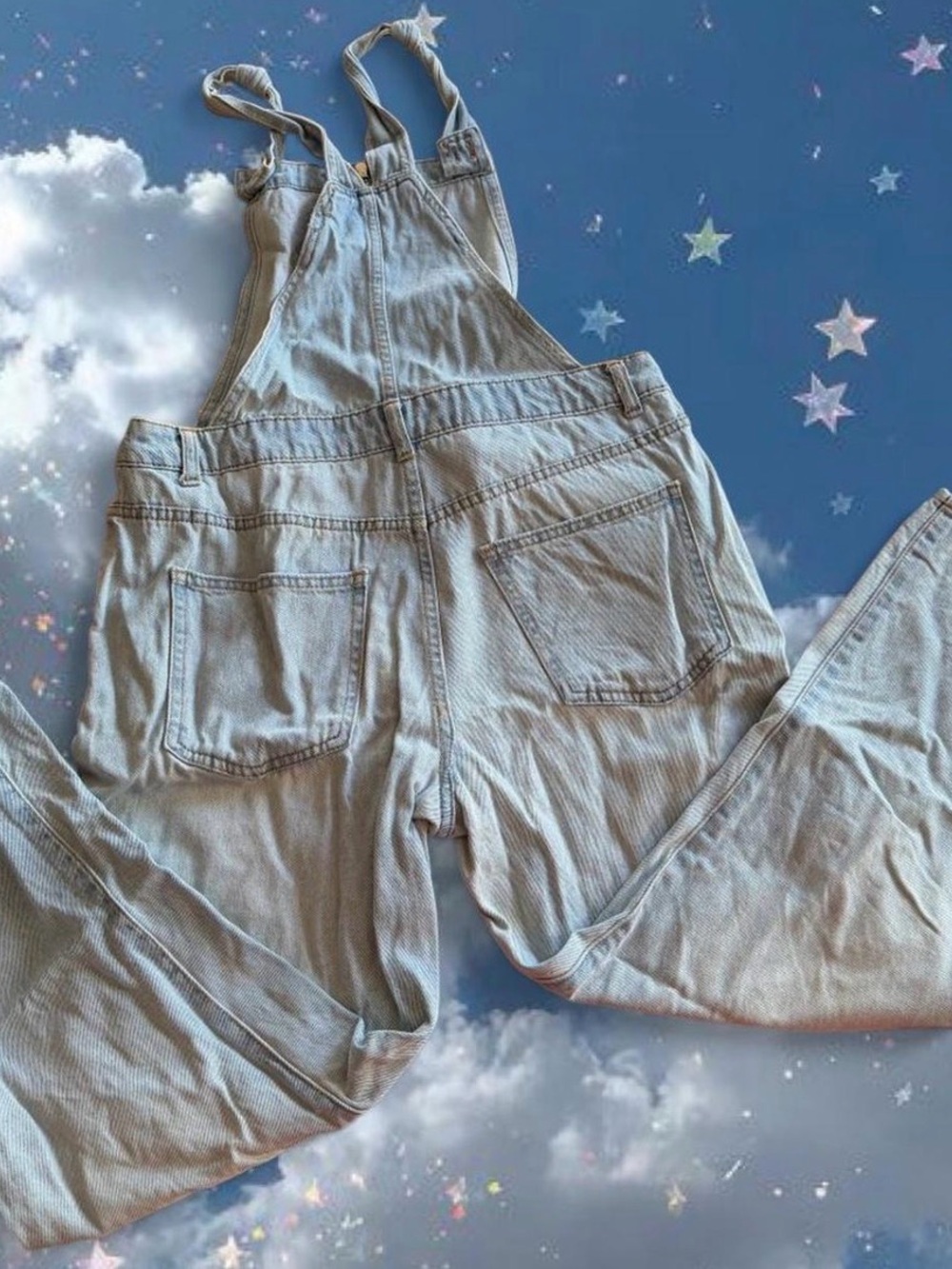 Forever 21 Light Blue Denim Overalls